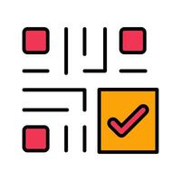 QR Code Checkout Icon Design vector