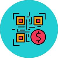 QR Code Payment Icon Design vector
