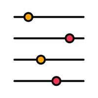 Filtering Icon Design vector