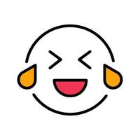 Face with Tears of Joy Icon Design vector