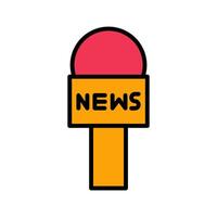 News Microphone Icon Design vector