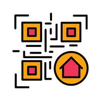 QR Code Menu Icon Design vector