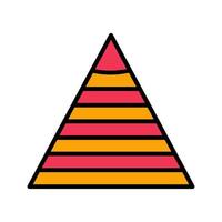 Pyramid Graph Icon Design vector