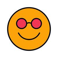 Nerd Face Icon Design vector