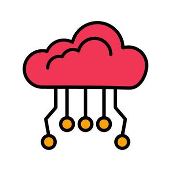 Cloud Computing Icon Design vector