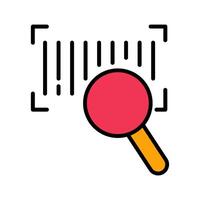 Barcode Database Icon Design vector