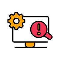 Troubleshooting Icon Design vector