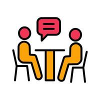 News Interview Icon Design vector
