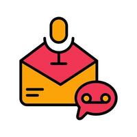 Voice Message Icon Design vector