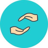 Supportive Hand Icon Design vector