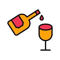 Wine Pouring Icon Design vector