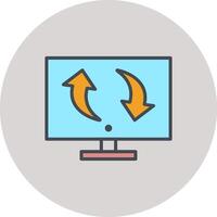 Migrate Icon Design vector