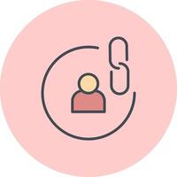Contact Links Icon Design vector