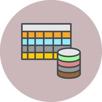 Table Data Icon Design vector