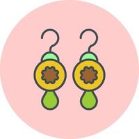 Earrings Icon Design vector