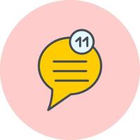 Unread Message Icon Design vector