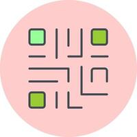 QR Code Icon Design vector