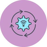 Automated Process Icon Design vector