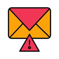 Message Alert Icon Design vector