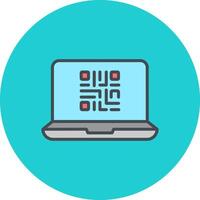 QR Code Scanner App Icon Design vector