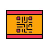 QR Code Business Card Icon Design vector
