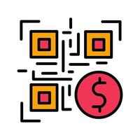QR Code Payment Icon Design vector