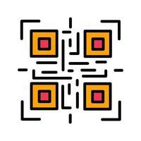 QR Code Reader Icon Design vector