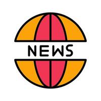 News Website Icon Design vector