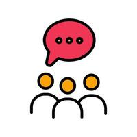 Group Chat Icon Design vector