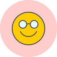 Nerd Face Icon Design vector