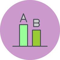 AB Testing Icon Design vector