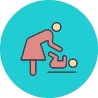 Changing Table Icon Design vector