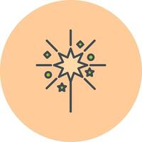 Sparklers Icon Design vector