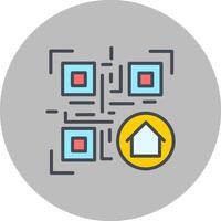 QR Code Menu Icon Design vector
