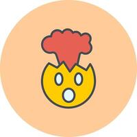 Exploding Head Icon Design vector