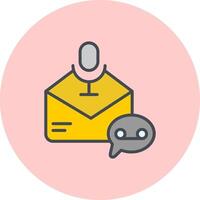 Voice Message Icon Design vector