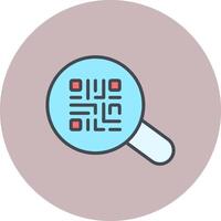 QR Code App Icon Design vector