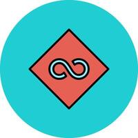 Infinity Sign Icon Design vector