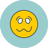 Woozy Face Icon Design vector