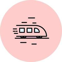 High Speed Train Icon Design vector