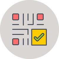 QR Code Checkout Icon Design vector