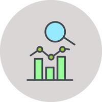 Digital Analytics Icon Design vector