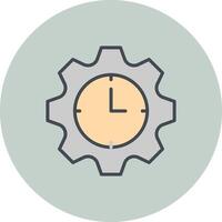Time Allocation Icon Design vector