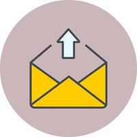 Outbox Icon Design vector