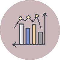 Bar Graph Icon Design vector