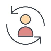 Retargeting Icon Design vector
