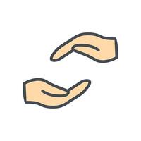 Supportive Hand Icon Design vector