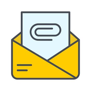 Attachment Clip Icon Design vector