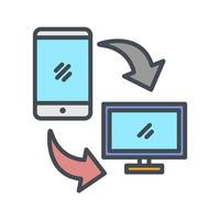 Synchronization Icon Design vector