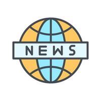 News Globe Icon Design vector